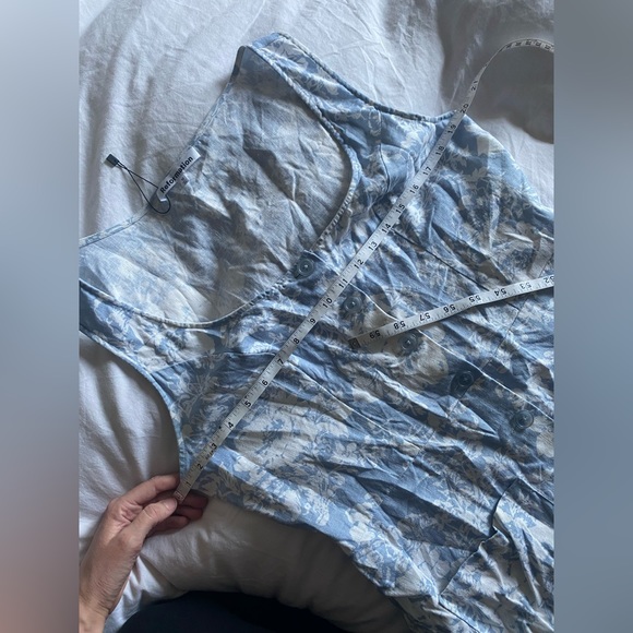 Reformation Blue Linen Jill Dress - Picture 5 of 5